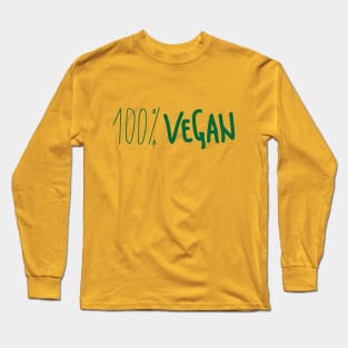 100% Vegan Long Sleeve T-Shirt